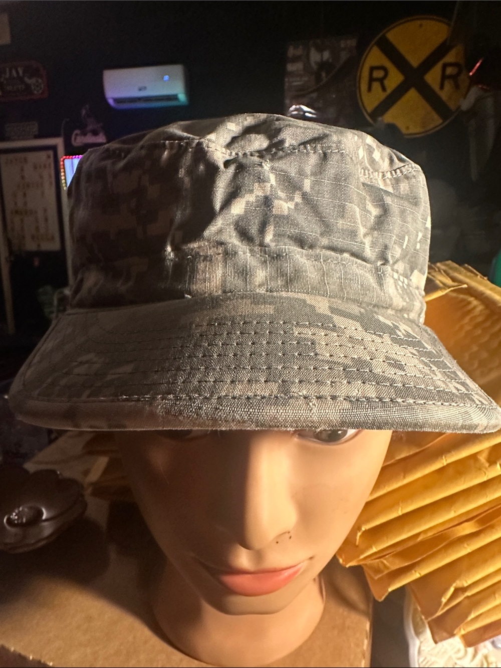 Camo Military Boonie Hat - Gray Digital Camo